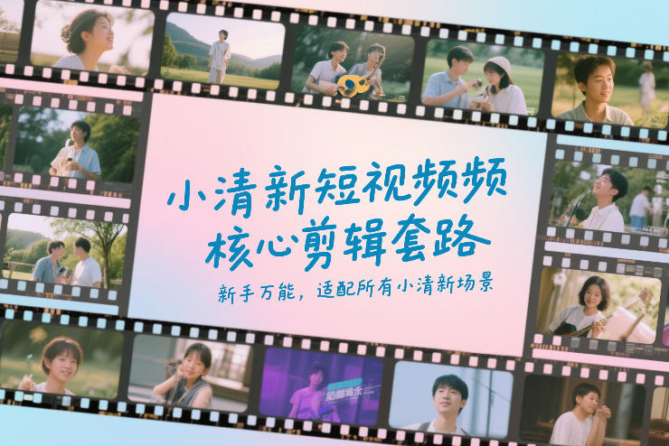 小清新短视频核心剪辑套路，新手万能，适配所有小清新场景-小创项目网