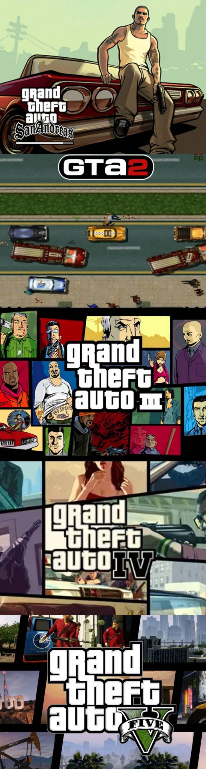 侠盗猎车GTA1-5全系列合集珍藏版-小创项目网